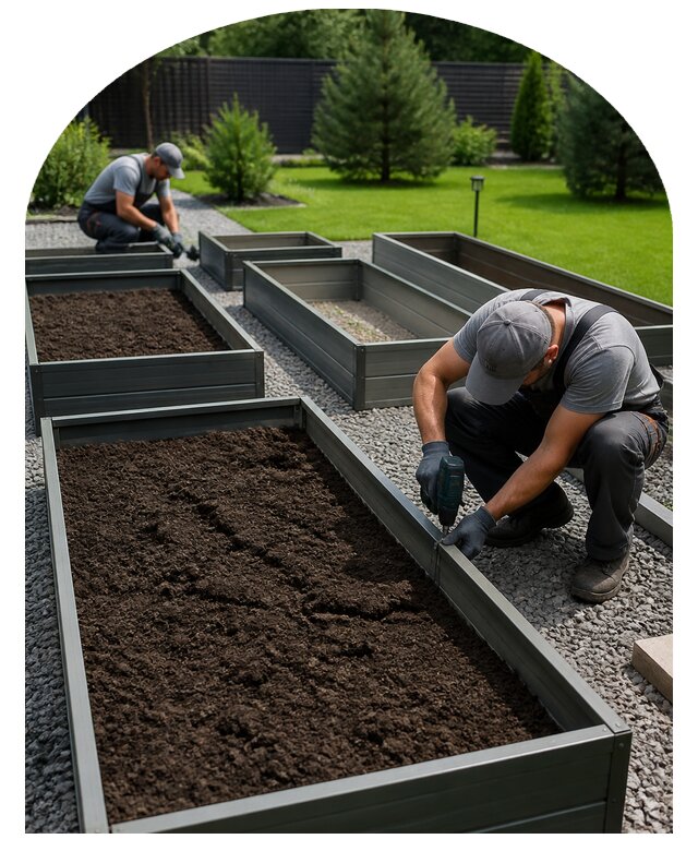 Грядки под ключ в Арсеньеве по цене от 15317 р. | Метпроект-Рсн